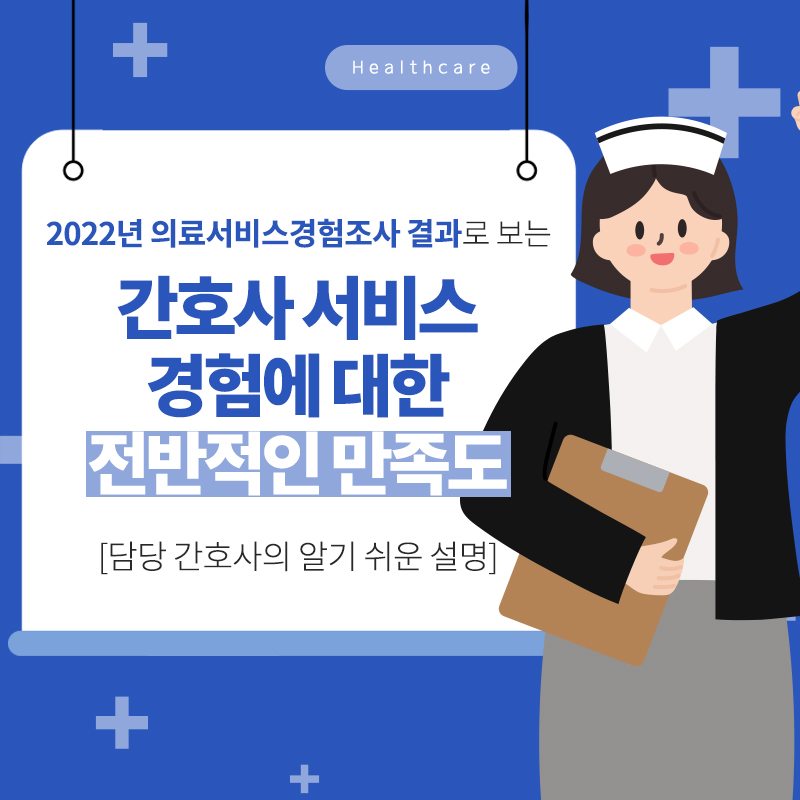 2022년 의료서비스경험조사 결과로 보는 간호사 서비스 경험에 대한 전반적인 만족도[담당 간호사의 알기 쉬운 설명]